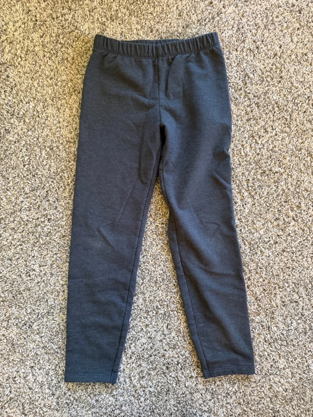 3 - Jumping Beans Cozy lined warm Leggings - black, Gray & Teal - size 7